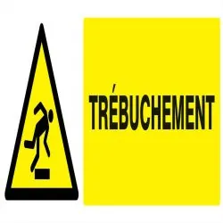 Panneau DANGER TREBUCHEMENT 330X120 NO Taliaplast 626328