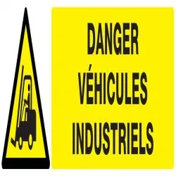 Panneau DANGER VEHICULES INDUSTRIELS N Taliaplast 620310