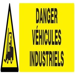 Panneau DANGER VEHICULES INDUSTRIELS N Taliaplast 625310
