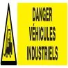 Panneau DANGER VEHICULES INDUSTRIELS N Taliaplast 625310