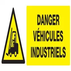 Panneau DANGER VEHICULES INDUSTRIELS N Taliaplast 626310