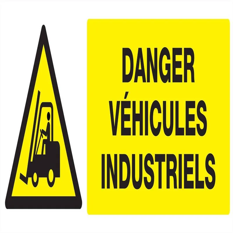 Panneau DANGER VEHICULES INDUSTRIELS N Taliaplast 626310