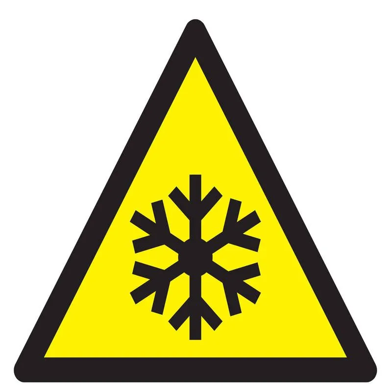 Panneau DANGER BASSES TEMPERATURES CON Taliaplast 629935