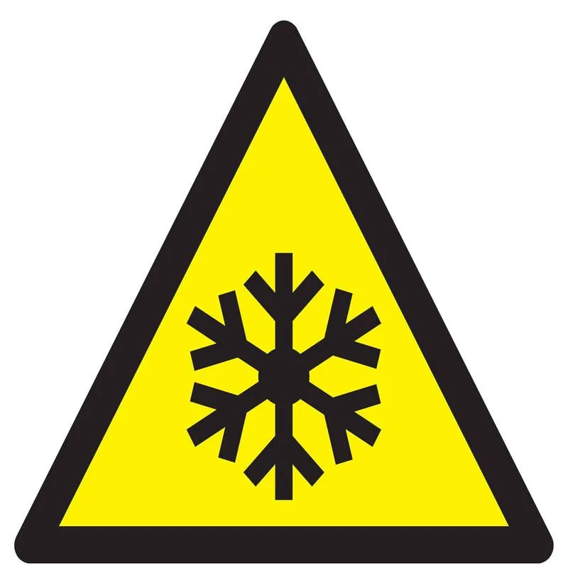 Panneau DANGER BASSES TEMPERATURES CON Taliaplast 629315