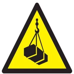 Panneau DANGER CHARGES SUSPENDUES NORM Taliaplast 629313