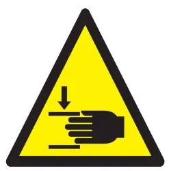 Panneau DANGER ECRASEMENT DES MAINS NO Taliaplast 629907