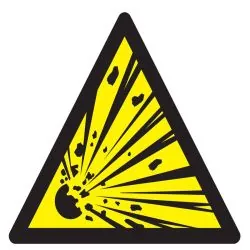 Panneau DANGER MATIERES EXPLOSIVES NOR Taliaplast 629946