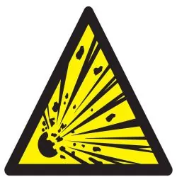 Panneau DANGER MATIERES EXPLOSIVES NOR Taliaplast 629318
