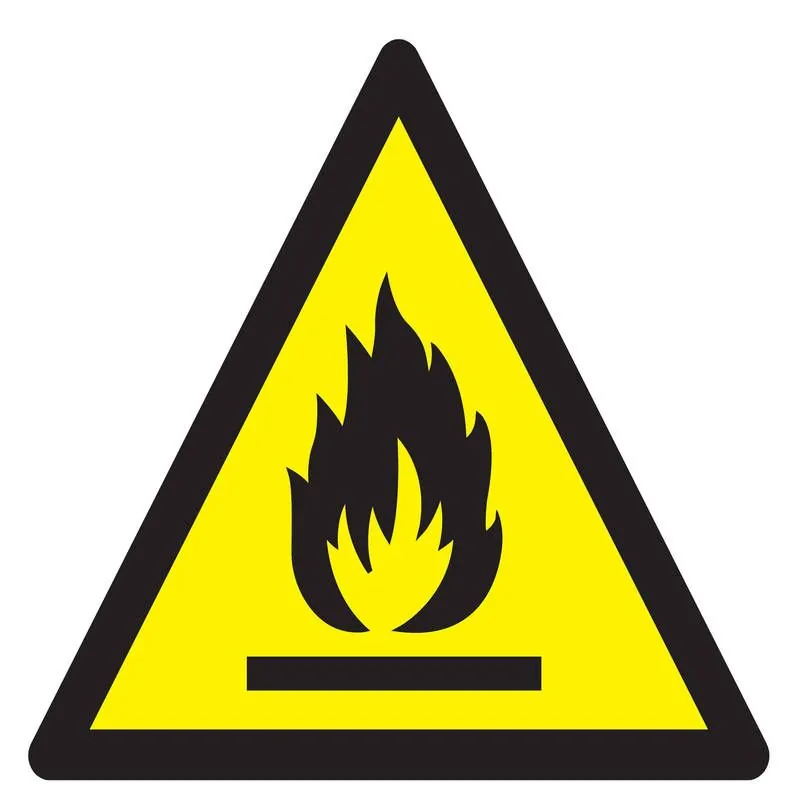Panneau DANGER MATIERES INFLAMMABLES N Taliaplast 629947