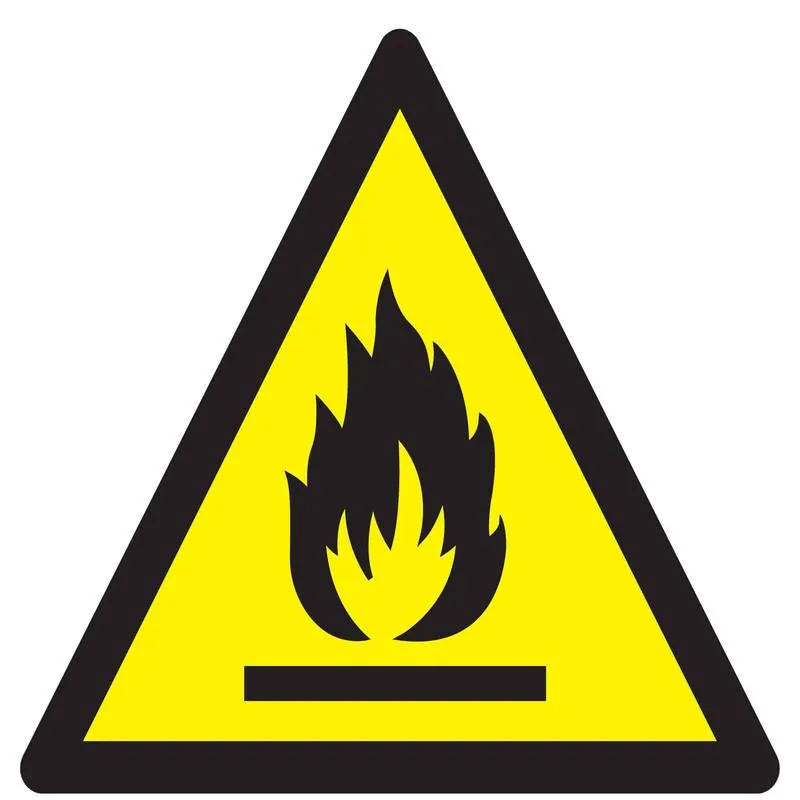 Panneau DANGER MATIERES INFLAMMABLES N Taliaplast 629304