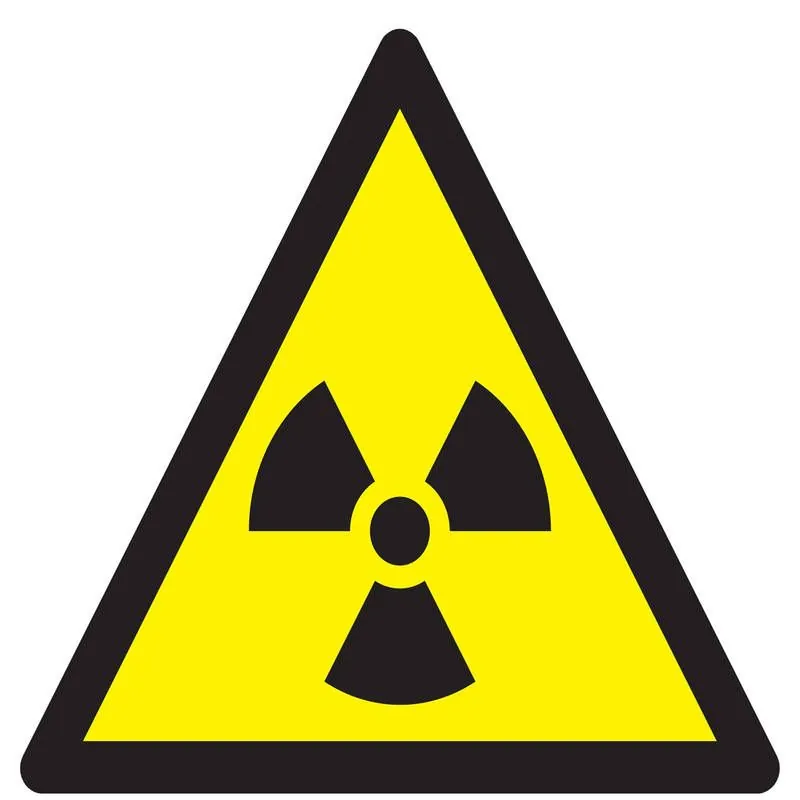 Panneau DANGER MATIERES RADIOACTIVES O Taliaplast 629310