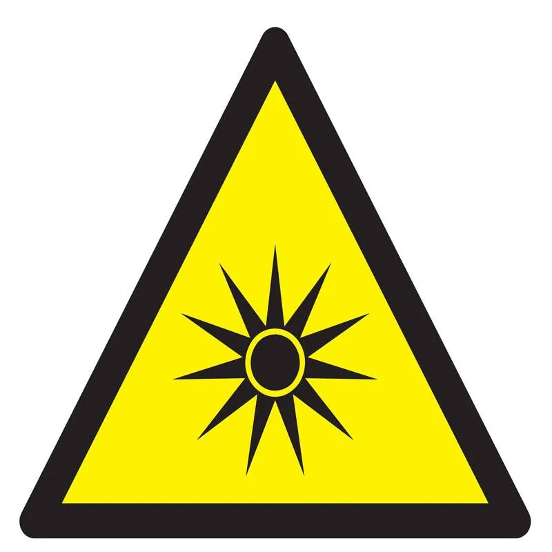 Panneau DANGER RAYONNEMENT OPTIQUE NOR Taliaplast 629970