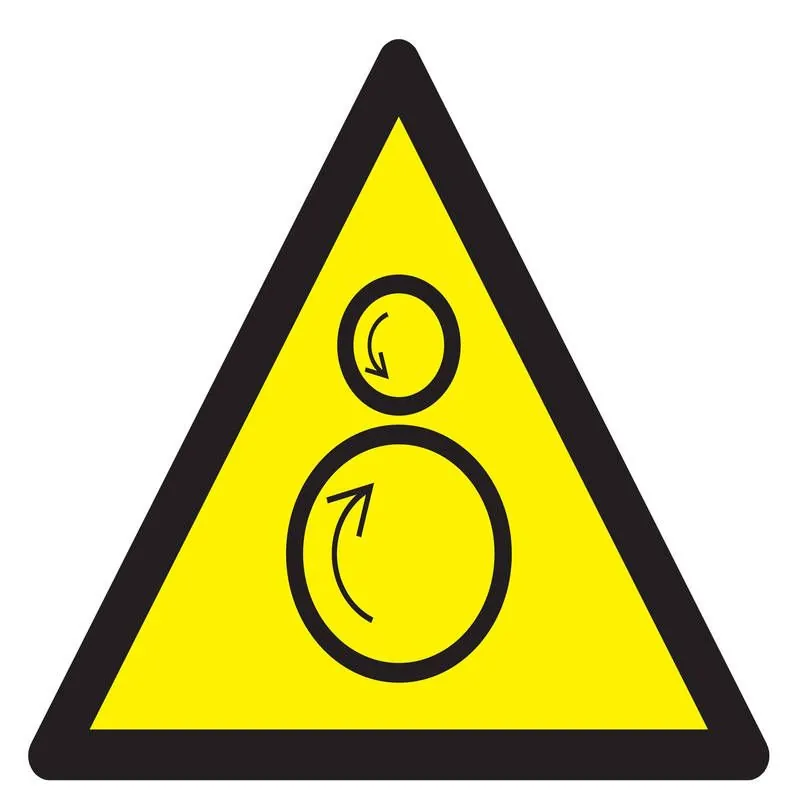 Panneau DANGER ROULEAUX CONTRAROTATIFS Taliaplast 629906