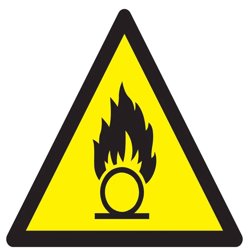 Panneau DANGER SUBSTANCES COMBURANTES Taliaplast 629319