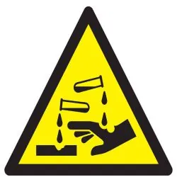 Panneau DANGER SUBSTANCES CORROSIVES N Taliaplast 629307