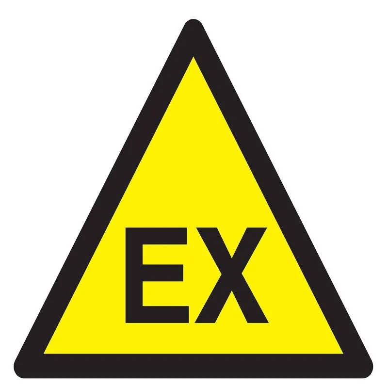 Panneau DANGER ATMOSP EXPLOSIVE NORMAS Taliaplast 629958