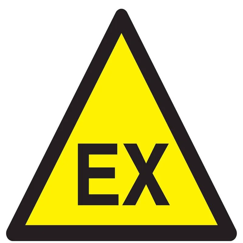 Panneau DANGER ATMOSP EXPLOSIVE NORMAS Taliaplast 629327