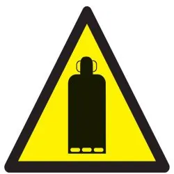 Panneau DANGER BOUTEILLE DE GAZ NORMAS Taliaplast 629336