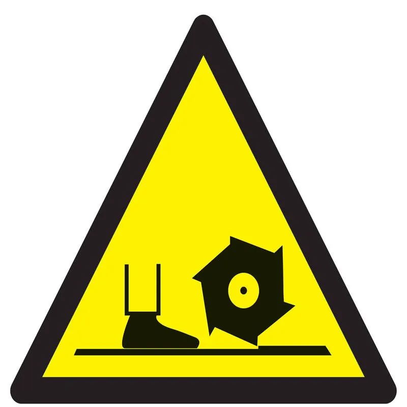 Panneau DANGER BROCHE DE FRAISAGE NORM Taliaplast 629356