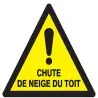 Panneau DANGER CHUTE NEIGE DU TOIT NOR Taliaplast 629328