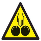 Panneau DANGER ECRASEM SOUS CYLINDRE N Taliaplast 629905