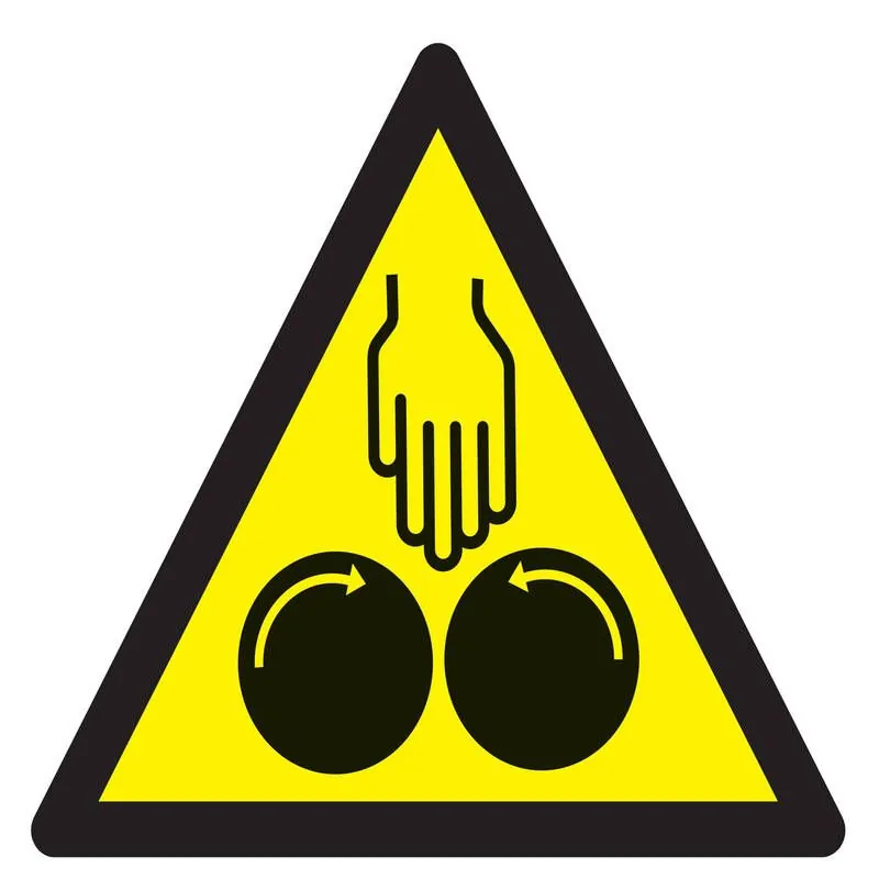 Panneau DANGER ECRASEM SOUS CYLINDRE N Taliaplast 629905