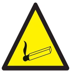 Panneau DANGER FLAMME NUE MAT.INFLAM. Taliaplast 629339