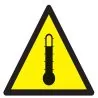 Panneau DANGER HAUTE TEMPERATURE NORMA Taliaplast 629923