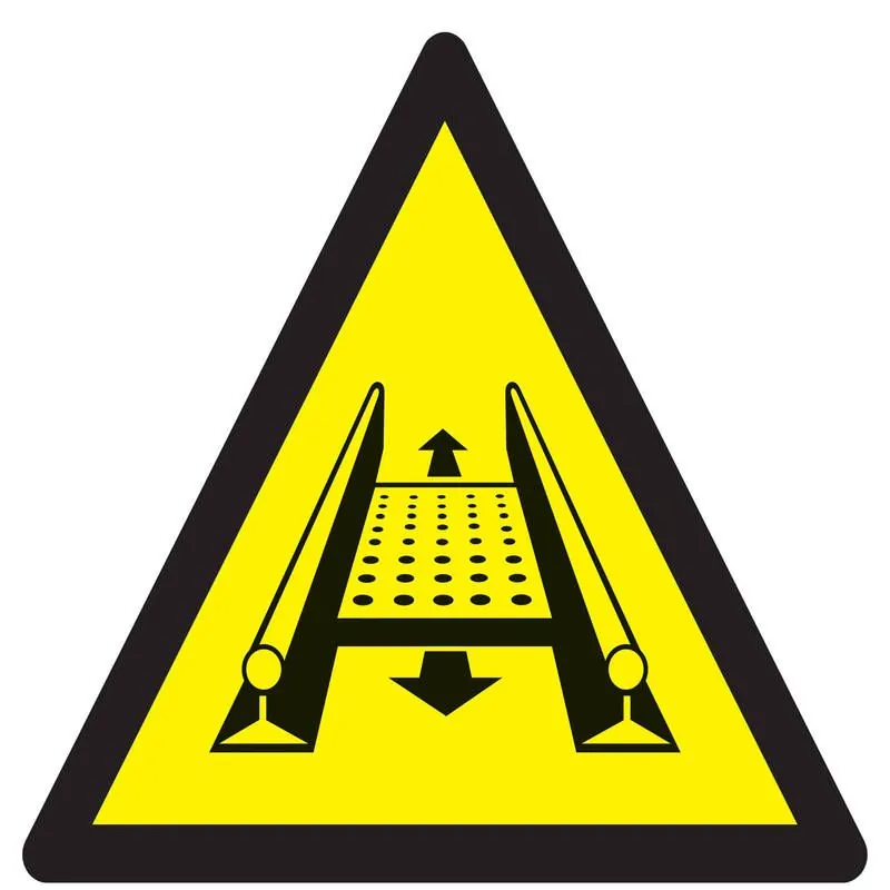Panneau DANGER INSTAL. MOBILE NORMASIG Taliaplast 629350