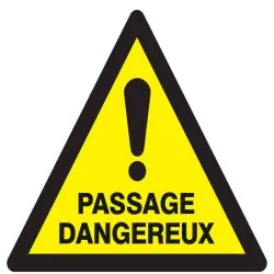 Panneau DANGER PASSAGE DANGEREUX NORMA Taliaplast 629326