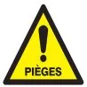 Panneau DANGER PIEGES NORMASIGN 100X10 Taliaplast 629957