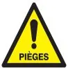 Panneau DANGER PIEGES NORMASIGN 300X30 Taliaplast 629329