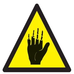 Panneau DANGER PRODUIT CORROSIF MAINS Taliaplast 629903