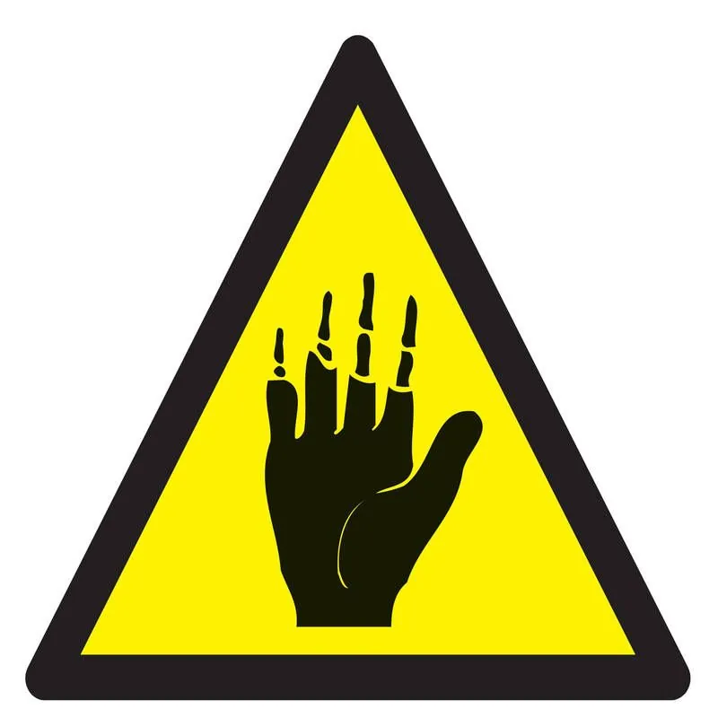 Panneau DANGER PRODUIT CORROSIF MAINS Taliaplast 629903