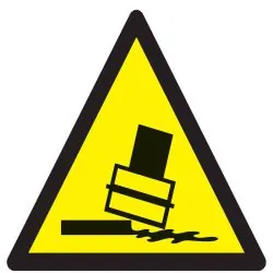 Panneau DANGER RISQUE DE BASCULEMENT N Taliaplast 629352