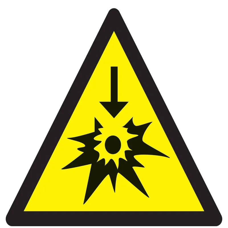 Panneau DANGER SODIUM OU POTASSIUM NOR Taliaplast 629344