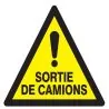 Panneau DANGER SORTIE DE CAMIONS NORMA Taliaplast 629963