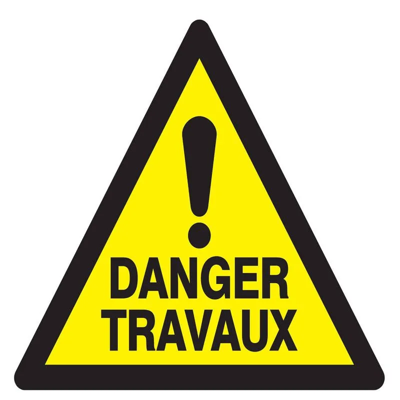 Panneau DANGER TRAVAUX NORMASIGN 100X1 Taliaplast 629962