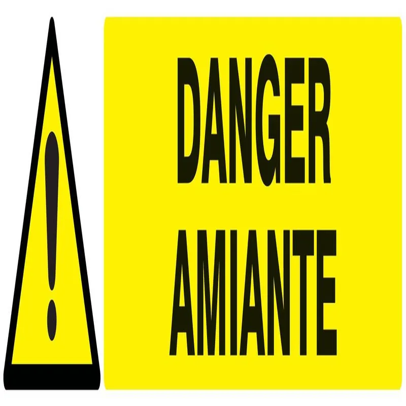 Panneau DANGER AMIANTE NORMASIGN 330X7 Taliaplast 625323