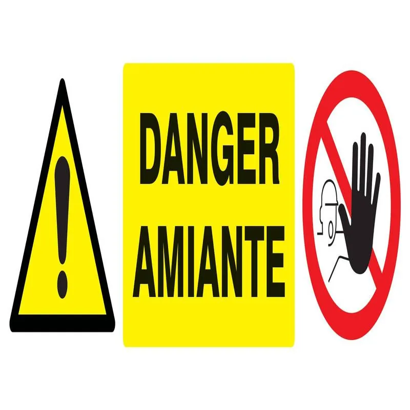 Panneau ACC.INTER/DANG.AMIANTE NORMASI Taliaplast 626332