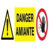 Panneau ACC.INTER/DANG.AMIANTE NORMASI Taliaplast 626332