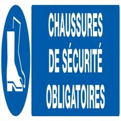 Panneau CHAUSSURES SECURITE OBLIGAT. N Taliaplast 620518