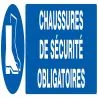 Panneau CHAUSSURES SECURITE OBLIGAT. N Taliaplast 620518
