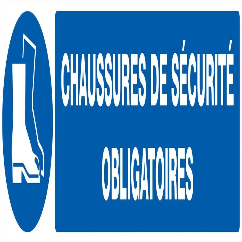 Panneau CHAUSSURES SECURITE OBLIGAT. N Taliaplast 625518