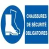 Panneau CHAUSSURES SECURITE OBLIGAT. N Taliaplast 621518