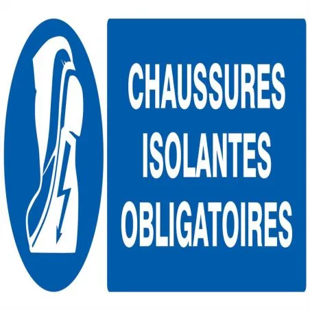 Panneau CHAUSSURES ISOLANTES OBLIG. NO Taliaplast 626516