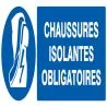 Panneau CHAUSSURES ISOLANTES OBLIG. NO Taliaplast 626516