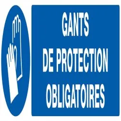 Panneau GANTS DE PROTECTION OBLIGAT. N Taliaplast 620517