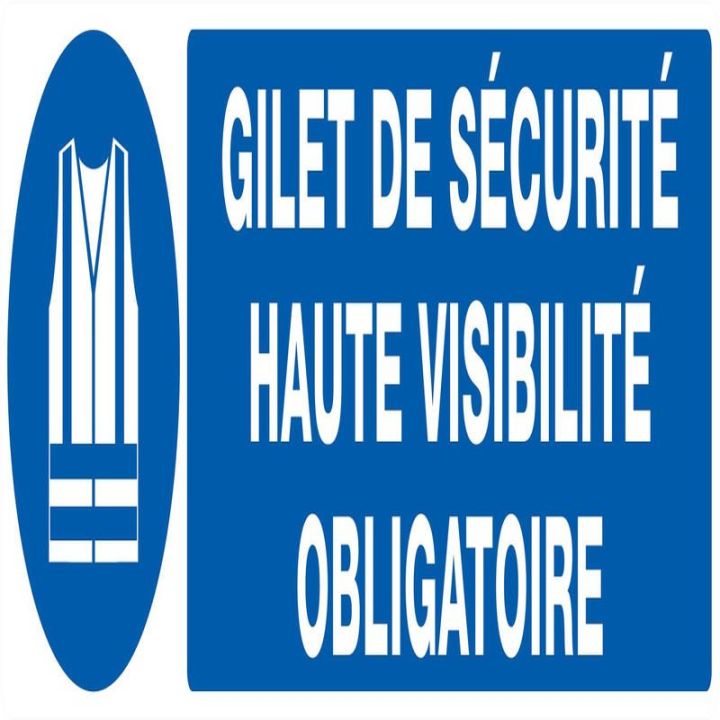 Panneau GILET DE SECURITE HAUTE VISIBI Taliaplast 620513
