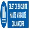Panneau GILET DE SECURITE HAUTE VISIBI Taliaplast 620513